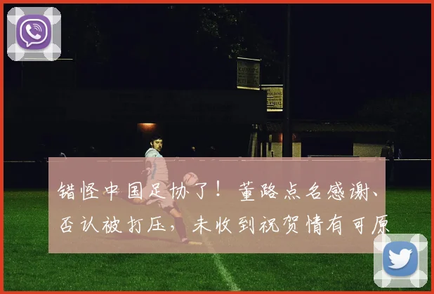 错怪中国足协了!董路点名感谢、否认被打压,未收到祝贺情有可原
